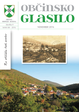 Občinsko Glasilo – November 2016