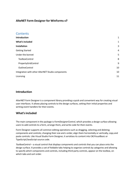 Form Designer for Winforms V7