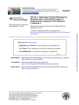 Cathepsin C Independent Component That Requires