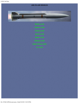 Air-To-Air Missiles