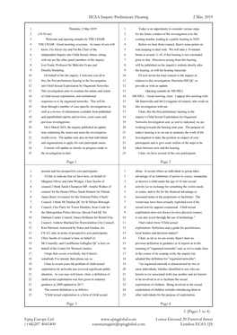 IICSA Inquiry Preliminary Hearing 2 May 2019