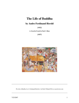 The Life of Buddha