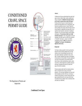 Conditioned Crawl Space Guide