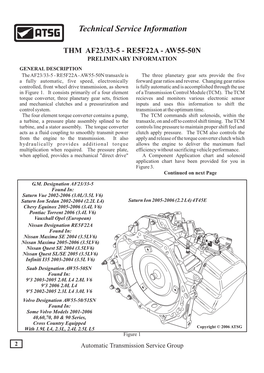 Technical Service Information