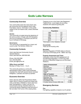 Gods Lake Narrows