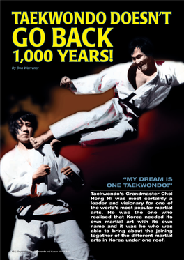 Taekwondo Doesn't Go Back 1000