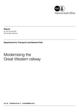 Modernising the Great Western Railway