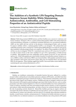 The Addition of a Synthetic LPS-Targeting Domain Improves