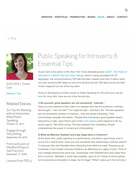 Public Speaking for Introverts: 6 Essential Tips | Duarte