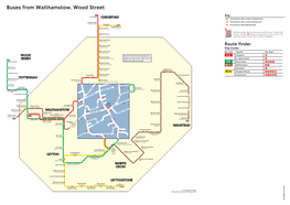 Buses from Walthamstow, Wood Street Wood Walthamstow, from Buses Key