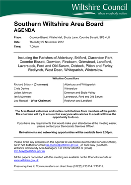 Agenda Reports Pack (Public) 29/11/2012, 19.00