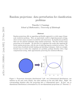 Random Projections: Data Perturbation for Classification Problems Arxiv:1911.10800V1