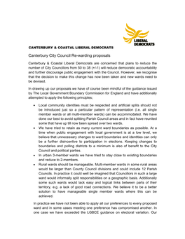 Canterbury and Coastal Liberal Democrats