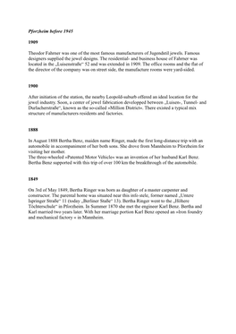 Pforzheim Before 1945 1909 Theodor Fahrner Was One of the Most Famous Manufacturers of Jugendstil Jewels. Famous Designers Suppl