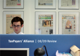 Taxpayers' Alliance | 08/09 Review
