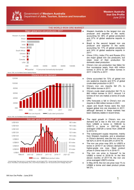 WA Iron Ore Profile – June.2018 1