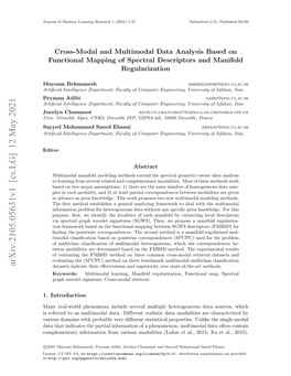 Cross-Modal and Multimodal Data Analysis Based on Functional Mapping of Spectral Descriptors and Manifold Regularization