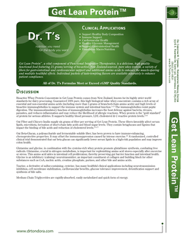 Dr. T’S •• Cardiovascular Health R