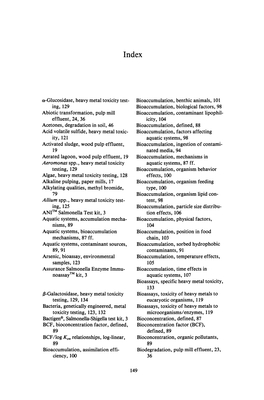 A-Glucosidase, Heavy Metal Toxicity Test- Ing, 129 Abiotic Transformation