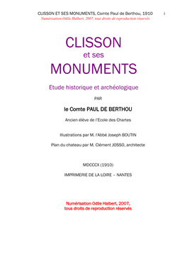 Clisson Monuments