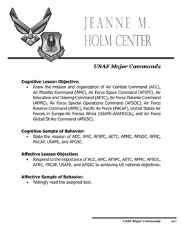 USAF Major Commands
