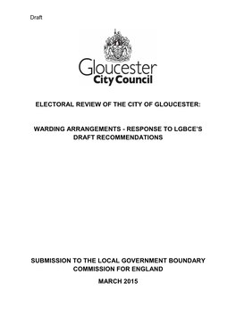 Electoral Review of the City of Gloucester: Warding