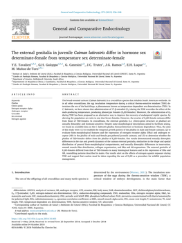 General and Comparative Endocrinology 273 (2019) 236–248