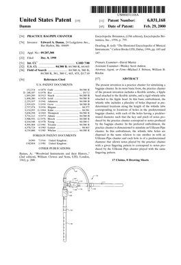 (19) 11 Patent Number: 6031168