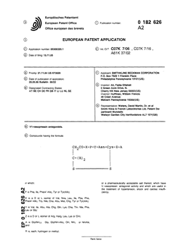 V1-Vasopressin Antagonists