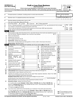 2019 Schedule C (Form 1040 Or 1040-SR) 2019 Page 2 Part III Cost of Goods Sold (See Instructions)