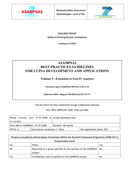 ASAMPSA2ASAMPSA2 Methodologies: Level 2 PSA