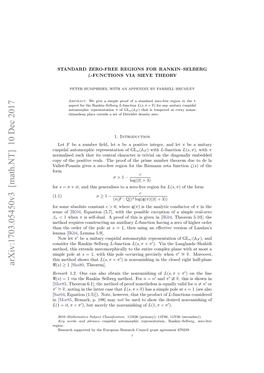 Standard Zero-Free Regions for Rankin–Selberg L-Functions