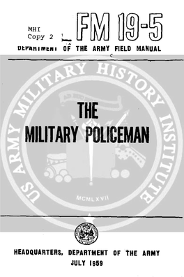 Military Policeman