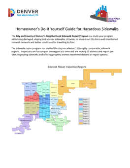 Homeowner's Do-It Yourself Guide for Hazardous Sidewalks