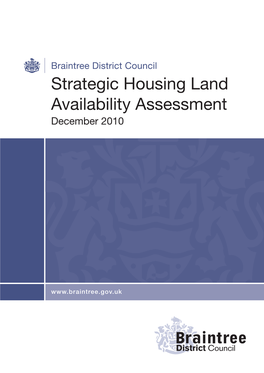 Strategic Housing Land Availability Assessment December 2010