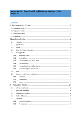 Maroondah Health and Wellbeing Statistical Profile (Pdf, 2MB)