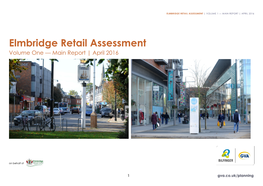 Retail Assessment | Volume 1 — Main Report | April 2016