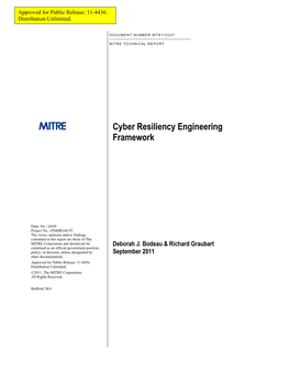 Cyber Resiliency Engineering Framework