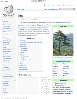 Pine - Wikipedia Visited on 06/20/2017