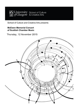 Mcewen Memorial Concert of Scottish Chamber Music