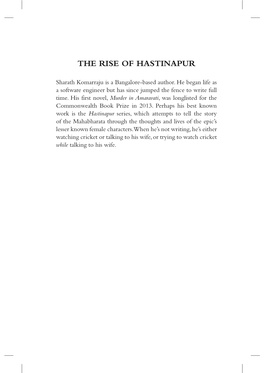 The Rise of Hastinapur