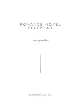 Romance Novel Blueprint