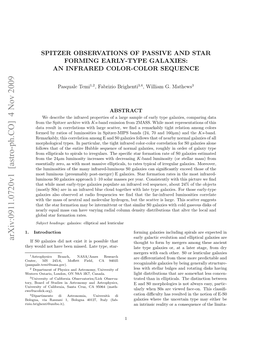 Arxiv:0911.0720V1 [Astro-Ph.CO] 4 Nov 2009 Hywudnthv Enmse.Lt Ye Star- Type, Late Missed