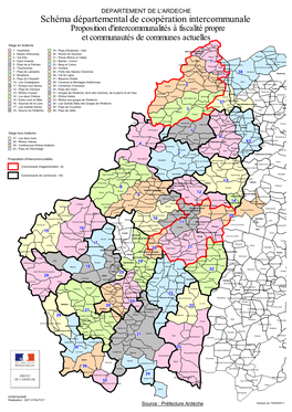 Carte Des Propositions De Périmètres D'epci À Fiscalité Propre