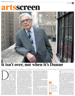 It Isn't Over, Not When It's Dunne