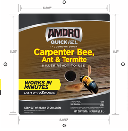 Amdro Quick Kill Carpenter Bee, Ant & Termite Killer RTU Label