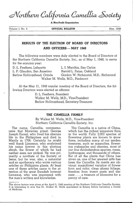 MAY 1948 the Following Members Were Duly Elected to the Board Of