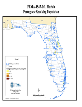 FEMA-1545-DR, Florida Portuguese Speaking Population