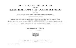 Journals Legislative Assembly