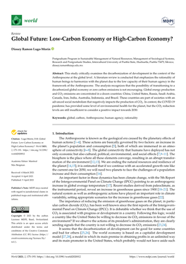 Global Future: Low-Carbon Economy Or High-Carbon Economy?